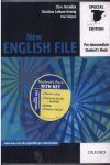 NEW ENGLISH FILE PRE-INTERMEDIATE PACK STUDENT + WORKBOOK WITH KEY
