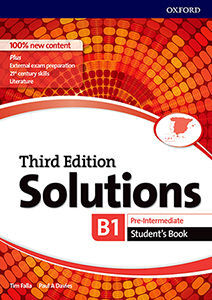SOLUTIONS PRE-INTERMEDIATE B1 STUDENT´S BOOK  3ED