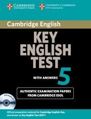 CAMBRIDGE KEY ENGLISH TEST 5 SELF STUDY PACK (STUDENT'S BOOK WITH ANSWERS AND AU