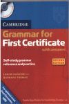 GRAMMAR FOR FIRST CERTIFICATE WITH ANSWERS - SELF-STUDY 2º ED