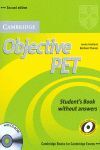 2ª ED. OBJECTIVE PET STUDENT´S  WITHOUT ANSWERS
