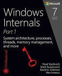 WINDOWS INTERNALS 7 VOL. 1