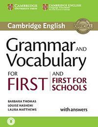 2015 CAMBRIDGE ENGLISH GRAMMAR AND VOCABULARY FOR FIRST CERTIFICATE WITH ANSWERS+AUDIO