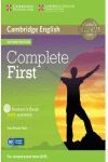 COMPLETE FIRST  STUDENT´S BOOK WITH ANSWERS WITH CD-ROM 2ND EDITION.