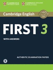 CAMBRIDGE ENGLISH FIRST 3. STUDENT'S BOOK WITH ANSWERS WITH AUDIO.
