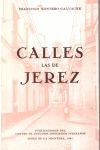 CALLES LAS DE JEREZ ( LIBRO ANTIGUO )