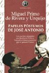 PAPELES POSTUMOS DE JOSE ANTONIO