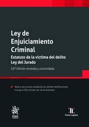 LEY DE ENJUICIAMIENTO CRIMINAL 33ª EDICION