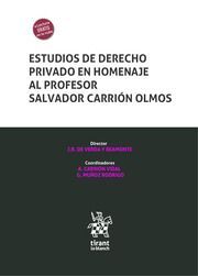 ESTUDIOS DE DERECHO PRIVADO EN HOMENAJE AL PROFESOR SALVADOR CARRIÓN OLMOS