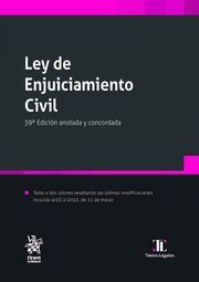 LEY DE ENJUICIAMIENTO CIVIL 39 ED.