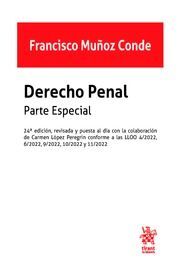 DERECHO PENAL PARTE ESPECIAL 24ª EDICION 2022