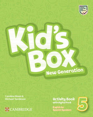 KID'S BOX NEW GENERATION ENGLISH FOR SPANISH SPEAKERS LEVEL 5 ACTIVITY BOOK  AND DIGITAL PACK