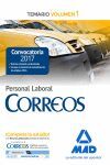 2017 TEMARIO PERSONAL LABORAL CORREOS Y TELEGRAFOS VOL. 1