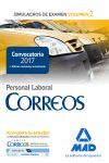 PERSONAL LABORAL CORREOS-TELEGRAFOS SIMULACROS EXAMEN  VOLUMEN 2