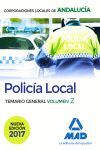 POLICIA LOCAL CORPORACIONES LOCALES DE ANDALUCIA TEMARIO VOLUMEN 2