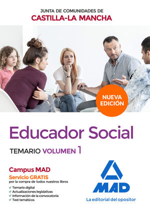 EDUCADOR SOCIAL  DE LA JUNTA DE COMUNIDADES DE CASTILLA-LA MANCHA. TEMARIO ESPEC.