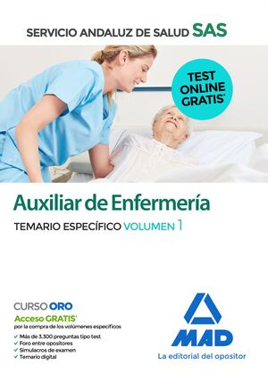AUXILIAR DE ENFERMERIA DEL SAS TEMARIO ESPECIFICO VOLUMEN 1
