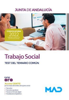 TRABAJO SOCIAL  DE LA JUNTA DE ANDALUCÍA. TEST DEL TEMARIO COMÚN