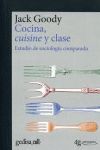 COCINA,CUISINE Y CLASE. ESTUDIO DE SOCIOLOGIA COMPARADA