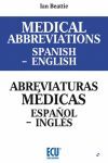 MEDICAL ABBREVIATIONS SPANISH TO ENGLISH. ABREVIATURAS MÉDICAS ESPAÑOL A INGLÉS.
