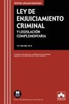 16ª ED. LEY DE ENJUICIAMIENTO CRIMINAL 2018 Y LEGISLACIÓN COMPLEMENTARIA