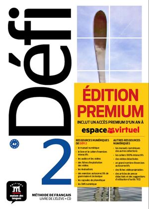 DÉFI 2 PREMIUM LIVRE DE L´ÉLÈVE + CD