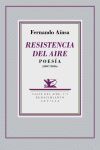 RESISTENCIA DEL AIRE. POESIA (2007-2016)