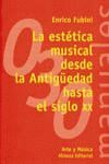 LA ESTETICA MUSICAL DESDE ANTIGUEDAD HASTA EL S. XX