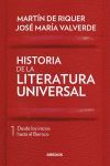 HISTORIA DE LA LITERATURA UNIVERSAL I. DESDE LOS INICIOS HASTA EL BARROCO