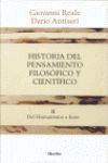 HISTORIA DEL PENSAMIENTO FILOSOFICO Y CIENTIFICO II