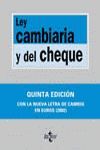 LEY CAMBIARIA Y DEL CHEQUE 5ª ED. 2002