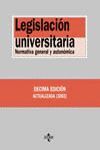 LEGISLACION UNIVERSITARIA 10ª ED. 2002