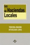 LEY DE LAS HACIENDAS LOCALES 3ª ED. 2003