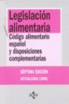LEGISLACIÓN ALIMENTARIA : CÓDIGO ALIMENTARIO ESPAÑOL 2006