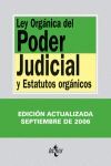 LEY ORGÁNICA DEL PODER JUDICIAL 20 ED 2006