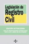 LEGISLACIÓN DE REGISTRO CIVIL. 2009