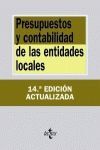 PRESUPUESTOS Y CONTABILIDAD DE LAS ENTIDADES LOCALES 14ª ED.
