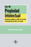 LEY DE PROPIEDAD INTELECTUAL. REAL DECRETO LEGISLATIVO 1/1996, DE 12 DE ABRIL, Y REAL DECRETO-LEY 12/2017, DE