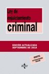 2ª ED. LEY DE ENJUICIAMIENTO CRIMINAL 2018