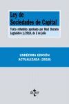 11ª ED. LEY DE SOCIEDADES DE CAPITAL 2018