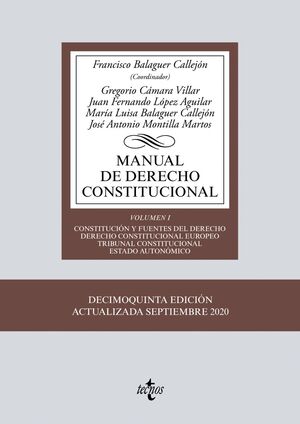 15ª ED. MANUAL DE DERECHO CONSTITUCIONAL