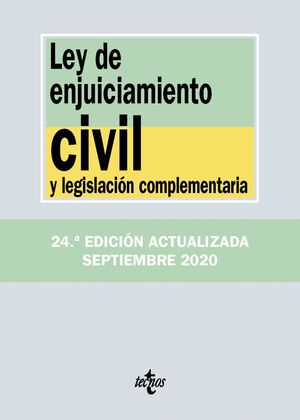 LEY DE ENJUICIAMIENTO CIVIL Y LEGISLACIÓN COMPLEMENTARIA 2020