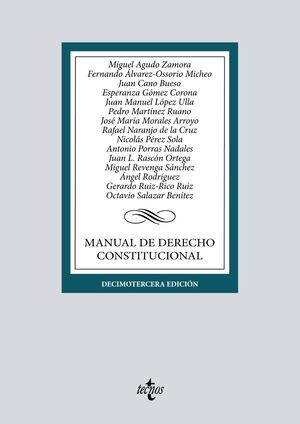 MANUAL DE DERECHO CONSTITUCIONAL 13 ED. 2022
