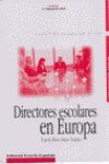 DIRECTORES ESCOLARES EN EUROPA FRANCIA, REINO UNIDO Y ESPAÑA