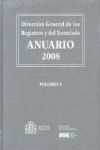 (3VOL) 2008 ANUARIO DIRECCION GENERAL. REGISTROS Y NOTARIADO