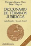 DICCIONARIO DE TERMINOS JURIDICOS INGLES - ESPAÑOL