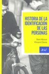 HISTORIA DE LA IDENTIFICACION DE LAS PERSONAS.