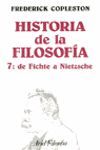 HISTORIA DE LA FILOSOFÍA, VII. DE FICHTE A NIETZSCHE.