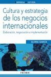 CULTURA Y ESTRATEGIA DE LOS NEGOCIOS INTERNACIONALES.
