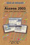 GUIA DE INICIACION ACCESS 2003